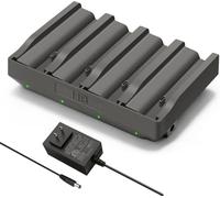 ANTIEE Chargeur Rapide à 4 Ports - Compatible avec TACTACAM Reveal Ultra, X, Pro/Pro 3.0, Gen 2.0/3.0 Batterie pour caméra de Chasse, voyants LED et Chargeur Mural 12V 5A