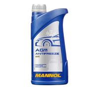 Antigel Concentré Mannol AG11 à Long Terme -40 °C 1 Litre Bleu