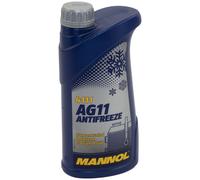 Antigel Concentré Mannol AG11 à Long Terme -40 °C 1 Litre Bleu