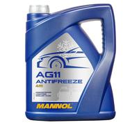 Antigel Concentré Mannol AG11 à Long Terme -40 °C 5 Litre Bleu