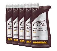 Antigel Concentré Mannol Antigel AF12 + 5 5x1 Litre Antigel Rouge