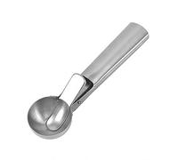 Antigel ergonomique en acier inoxydable pour cuillère à crème glacée Poignée confortable pour purée de pommes de terre Cupcake Mix Pâte à biscuits Ustensile de cuisine en métal antiadhésif