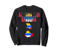 Antigua-et-Barbuda Carte Drapeau Fierté Caraïbes Sweatshirt