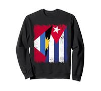 Antigua-et-Barbuda Demi Drapeau Cuba Patrimoine cubain Bajan Sweatshirt