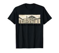Antigua Guatemala Santa Catalina Arch Volcano Vintage T-Shirt