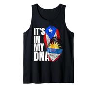 Antigua Plus Drapeau de Porto Rican Mix ADN Heritage Débardeur