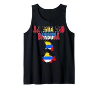 Antiguan - Drapeau Carte Pays Antigua-et-Barbuda Débardeur
