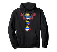 Antiguan - Drapeau Carte Pays Antigua-et-Barbuda Sweat à Capuche