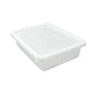 ANTIHUMEDADES Lot de 3 Plateaux alimentaires (1,2 L - Avec Couvercle) - Cuisines, restaurants, cantines, poissonneries, boucheries, traiteurs... Sans BPA