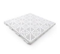 ANTIHUMEDADES Lot économique de 200 dalles auto-ventilées (18 m² env. - Blanc) 30 x 30 x 1,5 cm - Sols piscines, terrasses, parquet flottant, gazon artificiel, pots de fleurs, chenils, débarras