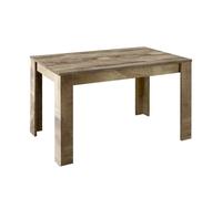 Table Repas Extensible Plateau et Pieds Aspect Bois Antik - ANTIK - ALTOBUY Marron G