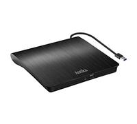 Antika Lecteur CD DVD Externe, USB 3.0 Portable Graveur et Lecteur de CD-RW/DVD-RW Portable Compatible avec Ordinateurs Windows XP/7/8/10 Mac, MacBook Air/Pro (Black3.0)