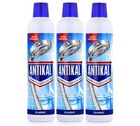 Antikal Lot de 3 bouteilles de nettoyant pour calcaire Classic - 750 ml - Élimine les dépôts de calcaire tenaces