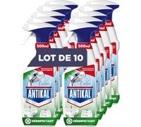 Antikal Spray Désinfectant Anti-Calcaire Éliminer Jusqu’à 100% Du Calcaire, Élimine 99,99% Des Bactéries Et Virus Spéciaux lot de 10X500ml