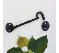 Antikas Crochet de descente, fixation de portail, crochet de blocage de fenêtre, crochet tempête avec œillet - 20,5 cm