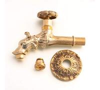 Antikas - Robinet pour fontaine murale - 1/2"- Gargouille - Laiton vieilli