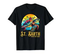 Antilles françaises Saint-Barth T-Shirt Graphique avec Valeur, Homme, Noir, L
