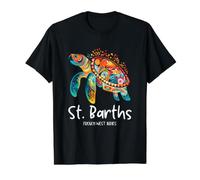 Antilles françaises Saint-Barth T-Shirt Graphique avec Valeur, Homme, Noir, S