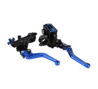 Antilog Leviers de maître-Cylindre 1 Paire 7/8 "(22mm) de Freins de Moto universels Embrayage de maître-Cylindre de réservoir(Bleu)
