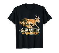 Antilope Saiga sur Un Battement de cœur T-Shirt Graphique avec Valeur