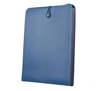 Antimax vertical extensible accordéon fichier avec 7 poches Organiseur de documents Porte-documents Porte-documents Business Organiseur de fichier Sac A4 Lettre Taille élastique Corde Fermeture bleu