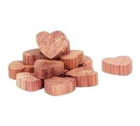 Antimites - COMPACTOR - Lot de 15 - Forme cœur en cèdre, 2,5x2xh1 cm