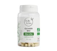 ANTIOXYDANT & ALLIÉ CARDIOVASCULAIRE - Olivier certifié Bio - Pilulier 120 gélules - Cure 1 mois - Complément Alimentaire BELLE&BIO - Fabriqué en France