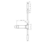 Antipanique pushbar 90 1141 mm noir JPM PJ2100-02-0A