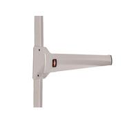 JPM Serrure antipanique Pushbar 90+ 2 points, recoupable, gris alu 838 mm