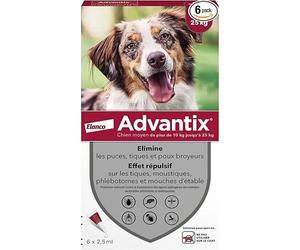 Antiparasite pour chien Elanco Advantix 2,5 ml Blanc 2,5 ml
