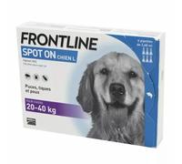 Antiparasite pour chien Frontline de 20/40 kg Spot On (x6) Bleu TU