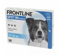 Antiparasite pour chien Frontline de10/20 kg Spot On (x6) Bleu TU