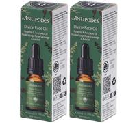 Antipodes Divine Face Oil Huile Visage Rose Sauvage & Avocat 30 ml 2x10