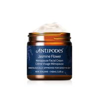 Antipodes Jasmine Flower Crème Visage Ménopause 60 ml | Soin non hormonal conçu pour apaiser rougeurs, sécheresse et sensibilité de la peau pendant la périménopause et la ménopause.