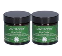 ANTIPODES LIME CAVIAR CRÈME RAFFERMISSANTE RICHE EN COLLAGÈNE Crème Pour La Peau 2x60 ml