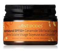 Antipodes Supernatural SPF50+ Ceramide Silk Facial Sunscreen crème protectrice visage aux céramides SPF 50+ 15 ml