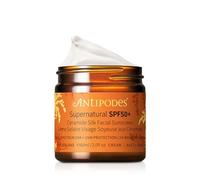 Antipodes Supernatural SPF50+ Crème Solaire Minérale Visage 60 ml | Une protection solaire minérale SPF50+ à l’oxyde de zinc et aux céramides qui protège des UVA/UVB