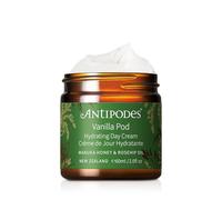 ANTIPODES Vanilla Pod - Crème de jour hydratante - 60ml | Le miel de Mānuka, l’huile d’avocat, l’huile de rose sauvage et l’extrait de pépins de raisin nourrissent les peaux sèches