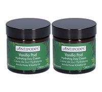 ANTIPODES VANILLA POD CRÈME DE JOUR HYDRATANTE Crème Pour La Peau 2x60 ml