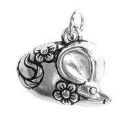 Antique Argent sterling 925 Signe du zodiaque chinois Animal Rat/souris Charm pendentif