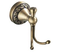 Antique Bronze Laiton Serviette de Bain Crochet, Accessoires de quincaillerie de Salle de Bains Murale, Motif sculpté Design