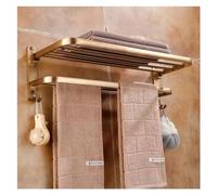 Antique Bronze Towel Racks for Bathroom Lavatory Wall Mounted Hand Towel Holder with Towel Bar and Hooks Foldable Towel Shelf Rustproof Aluminium Towel Hanger Bathroom Kitchen Hardware Acc