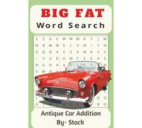 Antique Car BIG FAT word search book