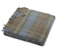 Antique Hunting Stewart tartan picnic blanket wool throw travel rug by Tweedmill Textiles - made in the UK