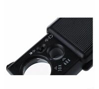 Antique Identificat Loupe de bijoutier 30 x 60 x LED avec lumière UV pour bijoux, pierres précieuses, timbres, pièces de monnaie et inspection