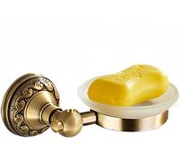 Antique Laiton Aluminium Ensemble D’Accessoires De Salle De Bain Crochet à Peignoir Porte-Papier Porte-Serviettes Porte-Serviettes Panier à Savon Salle De Bain Mon, Soap Holder
