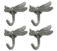 Antique Libellule murale Manteau Serviette Robe Heavy Duty Hooks-4 Lot
