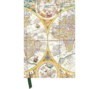 Antique Maps 2027: Buchkalender 10x15 cm - Wochenplaner mit Magnetverschluss, Leseband, internationalen Feiertagen & Orga- und Noitzteil für Weltenbummler
