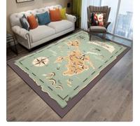 Antique Pirate Carte Au Trésor Tapis Tapis pour Chambre Salon Boho Decor Enfants Crawling Mat College Dorm Decor 80X120Cm