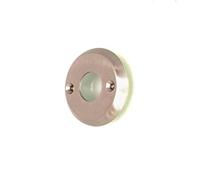 Antique - Rosace en nickel mat - Rampe de porte ronde - Rosace de dos pour porte de chambre